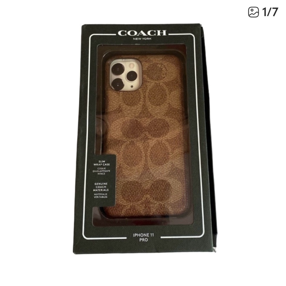 Coach Signature Tan iPhone 11 Pro Case‎